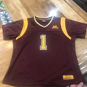 NCAA Minnesota Golden Gophers #1 Football Jersey Womens Size Medium by Colosseum